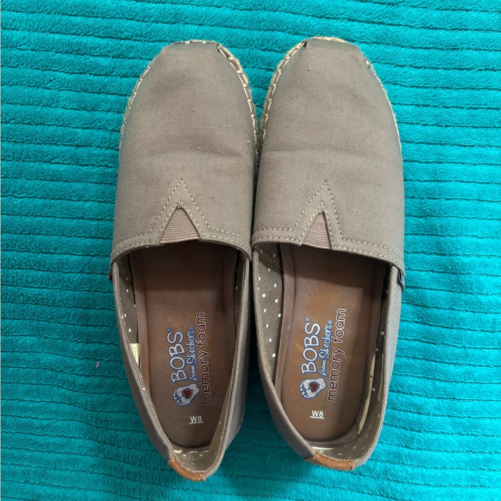 Skechers Taupe Slip-On Shoes